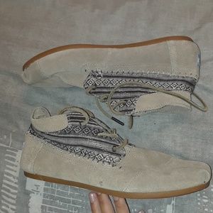TOMS tribal suede booties